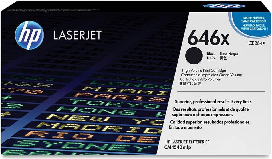 HP Lasertoner CE264X Nr. 646X, schwarz, 17.000 Seiten