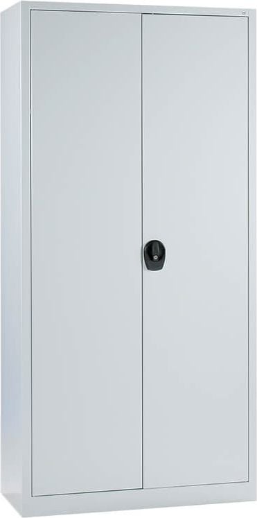 Aktenschrank CP Serie 13 130287-300, 93,5x195x40cm (BxHxT), 2 Flügeltüren,
4 verzinkte Fachböden, 5 Ordnerhöhen,
hellgrau