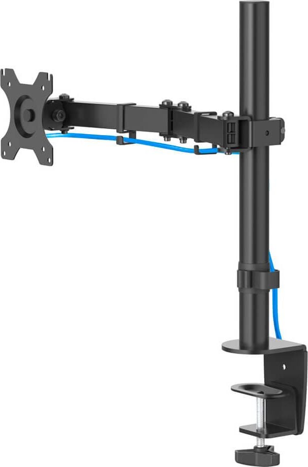 Monitorhalter Hama FULLMOTION Einzelarm 118490, 1 Arm, Tragfähigkeit bis zu 10 kg,
Schwenkarm, höhen- und tiefenverstellbar,
Klemmhalterung, schwarz