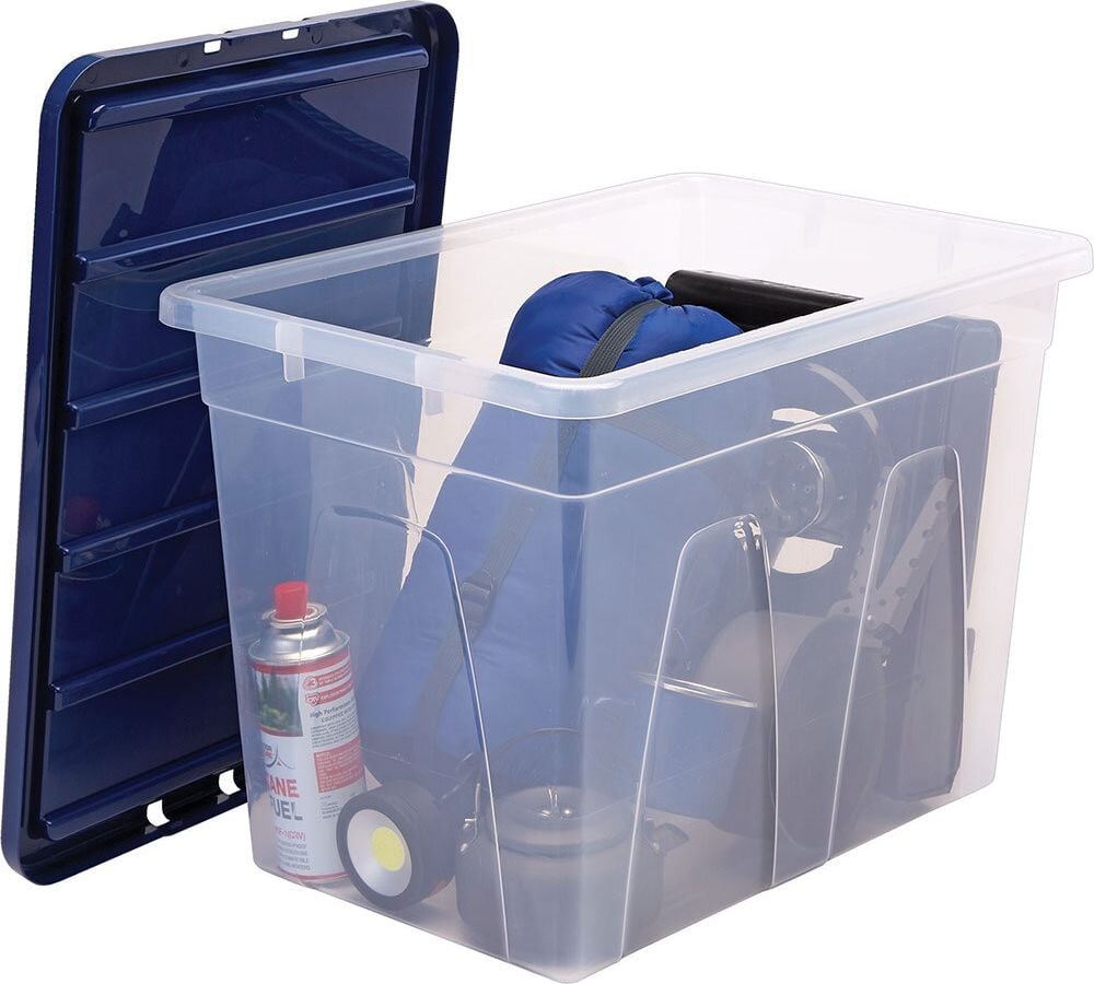 Aufbewahrungsboxen Bankers Box Plastic Storage 100135773, 64 Liter, 100% BPA-freiem Polypropylen, mit
Deckel, transparent