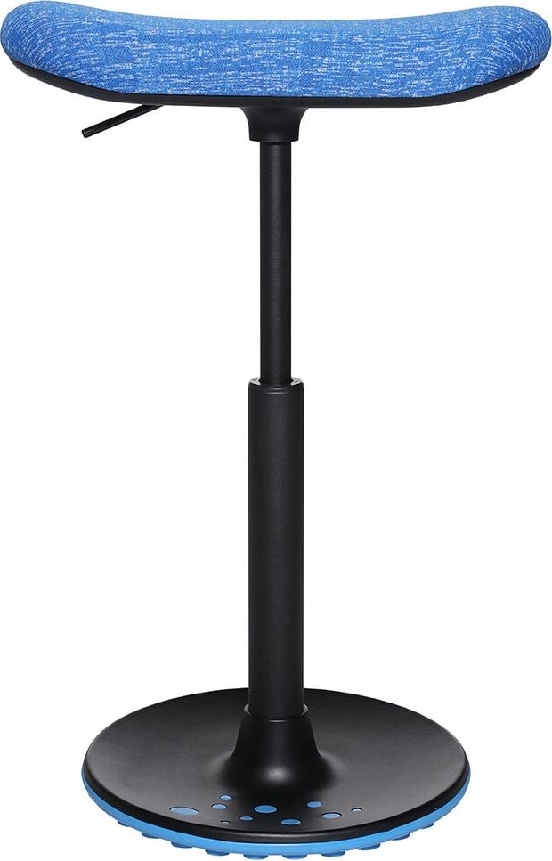 Sitzhocker Topstar Sitz-/Stehhilfe Sitness H2 Skateboard, 57-77cm Sitzhöhe, rechteckiger Sitz mit
farbigem Bezug, 1-Bein-Gestell, blau