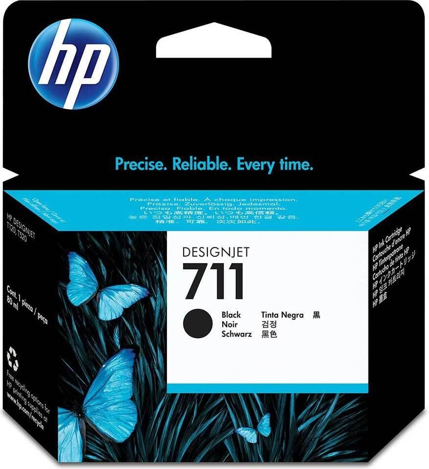 HP Tintenpatrone CZ133A Nr. 711, schwarz, 80ml