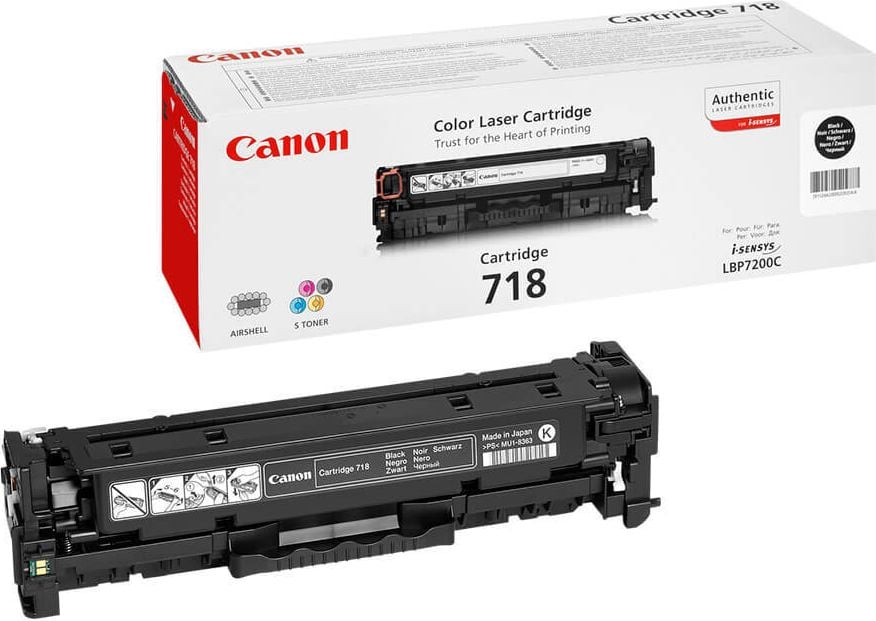 Canon Lasertoner 718BK, schwarz, (2662B002), 3.400
Seiten