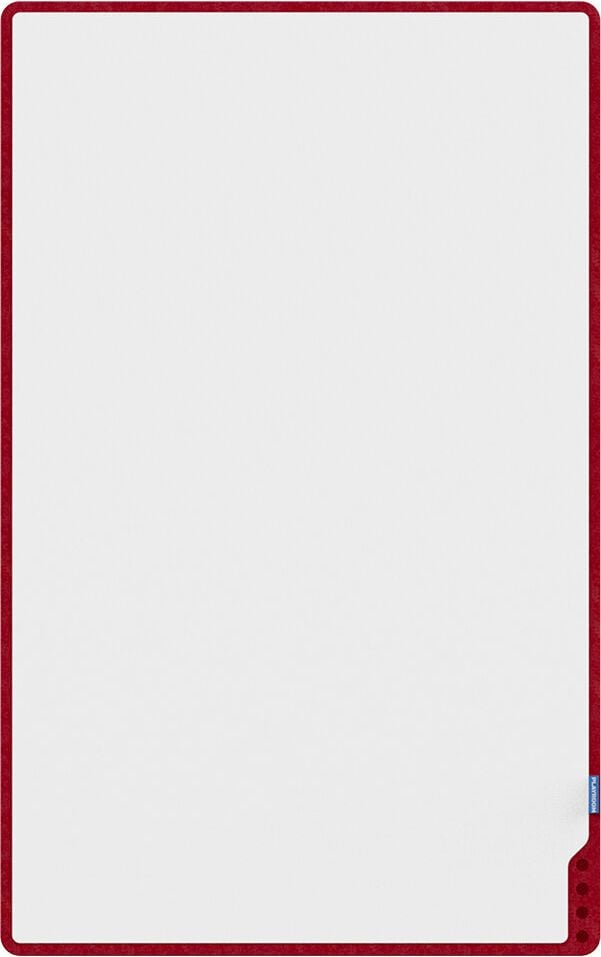 Whiteboard Playroom Playboard medium 868769000/868729000, 75x119,4cm, emailliert, trocken abwischbar, farbiger Rahmen, freistehend/Wandanlage, rot