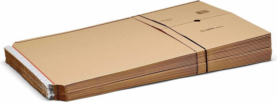 Universalverpackungen KBV-455, A3, Innenmaß: 455x325x80mm (LxBxH), variable Höhe, B-Welle, braun, Pack 20 Stück