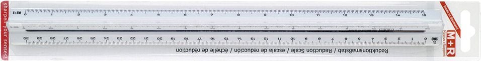 Dreikantmaßstäbe M+R 716310090, Teilung: Architekt 1, 30cm