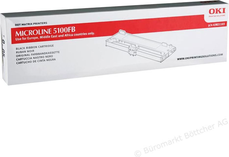 OKI Farbband 43821103, Nylon schwarz