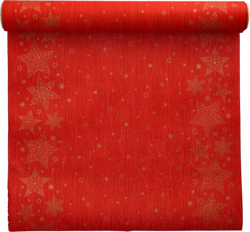 Tischläufer Papstar Christmas Shine, 40cmx3m Rolle, Airlaid