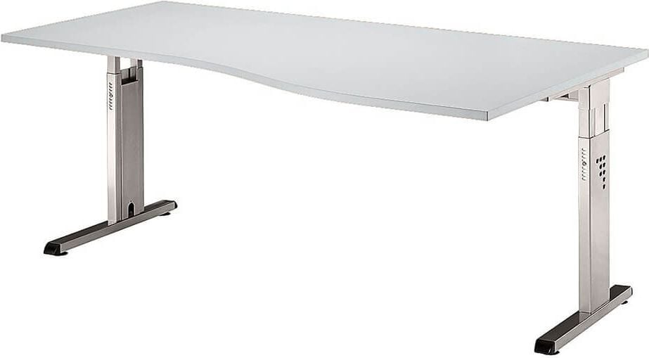 Schreibtisch Hammerbacher OS18, 180x100cm (BxT), 65-85cm
Höhe, Freiform, C-Fuß, eiche