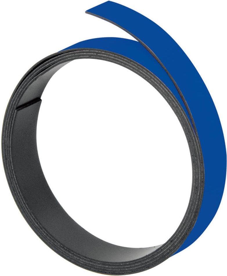 Magnetband Franken M802, 1m/10mm, 1mm stark, magnetisch, dunkelblau