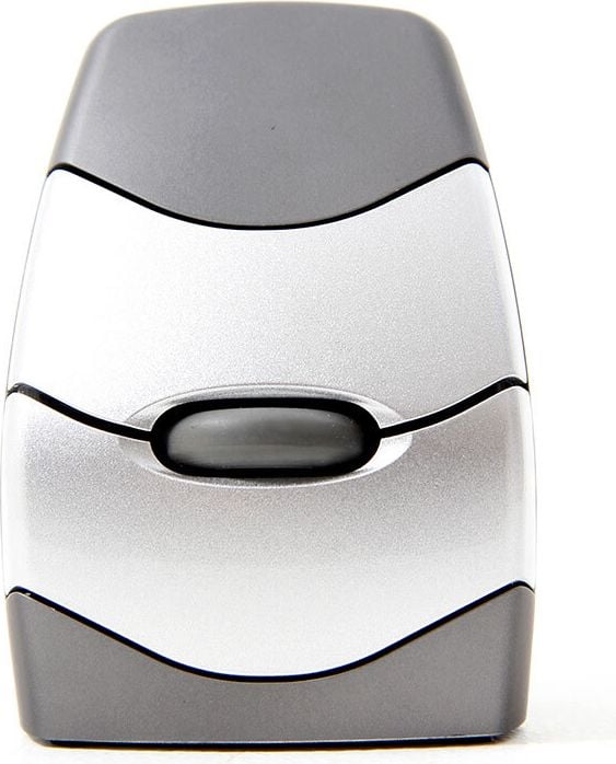 Maus BakkerElkhuizen DXT Precision Wireless Mouse, vertikal, für Rechts- und Linkshänder, Funk,
grau/silber
