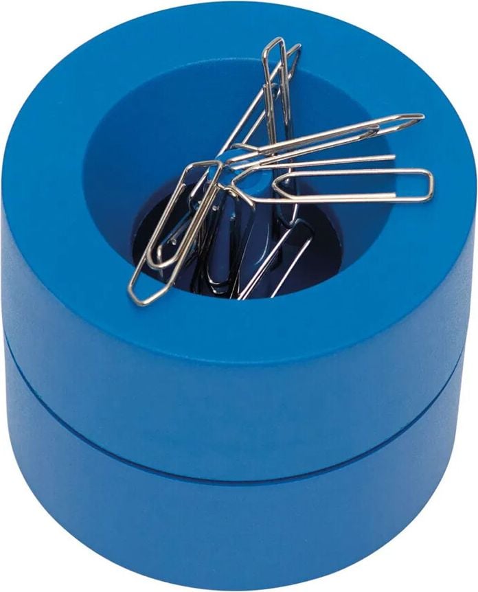 Klammernspender Maul MAULpro Recycling 30123, magnetisch, inkl. 15 Klammern, über 85% recycelter Kunststoff, Blauer Engel, weiß