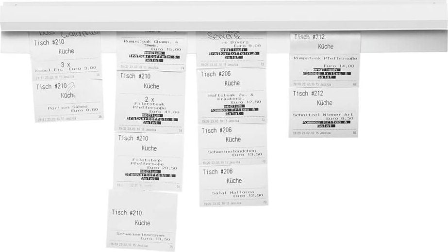 Papierklemmschienen Magnetoplan Catch-Ball 21008600, 60cm, Kunststoff, weiß