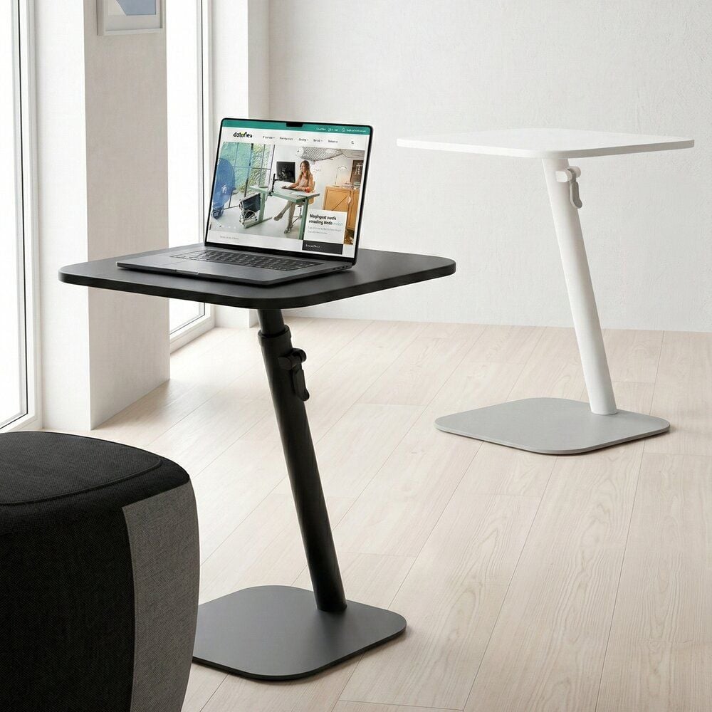 Schreibtisch Dataflex Laptoptisch Bento, 48x48cm (BxT), höhenverstellbar, 55-75,5 cm
Höhe, 15kg Tragkraft, schwarz