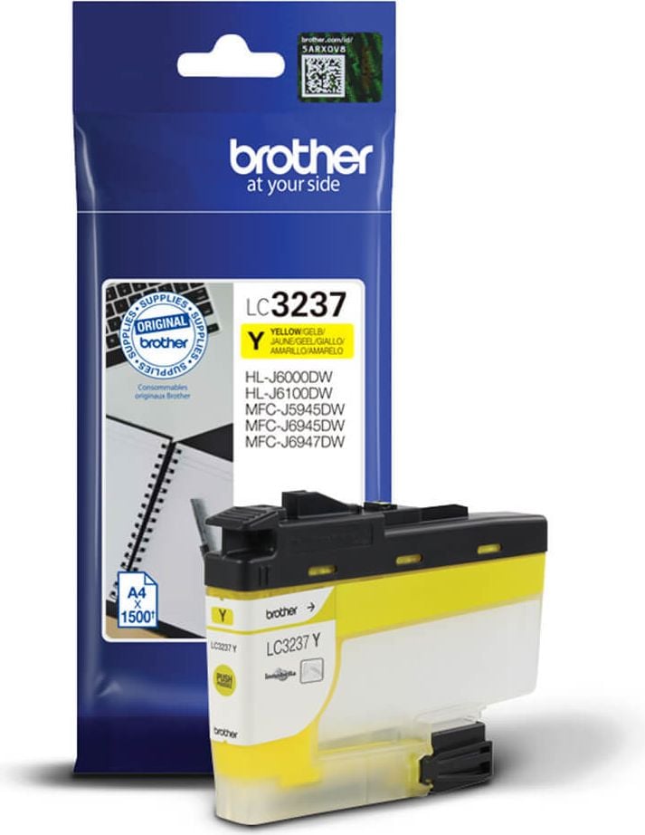 Brother Tintenpatrone LC-3237Y, yellow, 1.500 Seiten