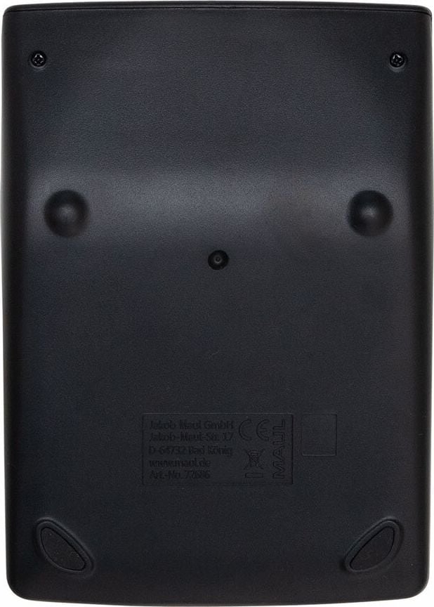 Tischrechner Maul ECO 650 7268690, 12-stelliges LC-Display, Solarbetrieb, Blauer Engel, schwarz