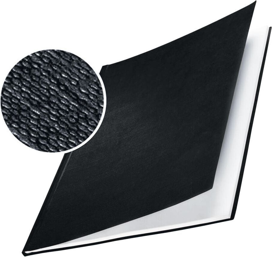 Buchbindemappen Leitz impressBIND 7397, Hard Cover, A4, 28,0mm, Pack 10 Stück, schwarz