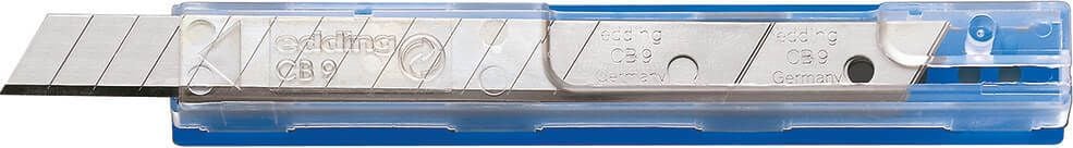 Cutter-Ersatzklingen Edding CB9 9mm, 9mm, Spender mit 10 Klingen