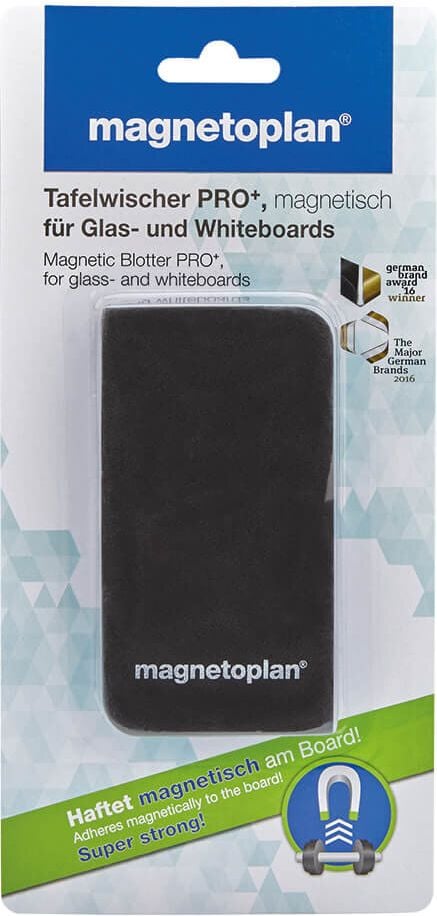 Tafelwischer Magnetoplan Pro+ 12289, magnetisch, 11,3x6,1x2,2cm, schwarz/blau
