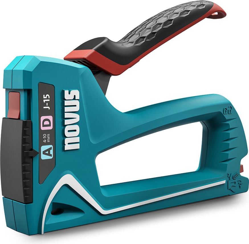 Heftgerät Novus J-15 030-0473, Handtacker, für Fein- und Flachdrahtklammern A, D, H und G, bis 10mm Länge