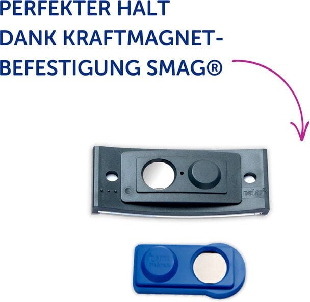 Namensschilder Avery Zweckform POL30MA02-20DR, 70x30mm, verdrehsicher, Doppelmagnet, anthrazit, Pack 20 Stück