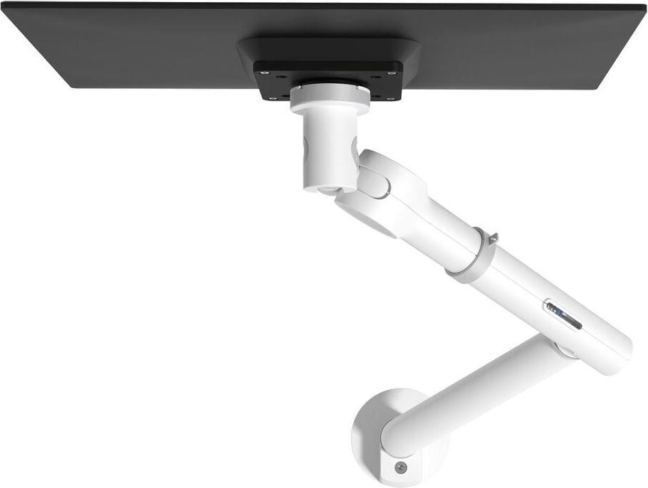 Monitorhalter Dataflex Viewgo pro, 1 Arm, Tragfähigkeit bis zu 9 kg,
höhenverstellbar, Klemmhalterung und
Tischauslasshalterung, weiß