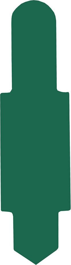 Stecksignale Elba, 15x55 mm, PVC, Pack 100 Stück, dunkelgrün