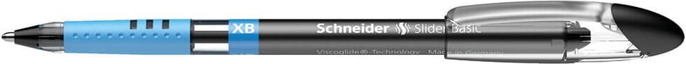 Kugelschreiber Schneider Slider Basic XB 1512, Einweg, Strichbreite XB ca. 0,7mm, Kappe, Schaftfarbe = Schreibfarbe, grün