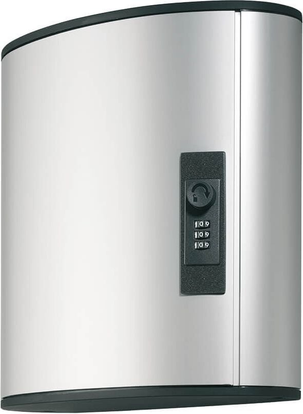 Schlüsselschrank Durable Key Box Code 36 1966, für 36 Schlüssel, Zahlenschloss,
Aluminium/Kunststoff, metallic-silber