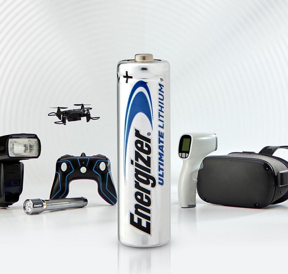 Batterien Energizer Ultimate Lithium Mignon (AA), 1,5 Volt, temperaturbeständig von −40 C bis +60 C, enthält recycelte Materialien, Pack 4 Stück
