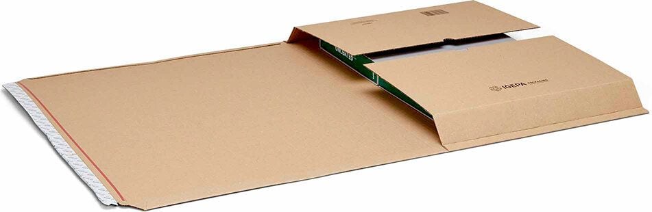 Universalverpackungen KBV-620, A2, Innenmaß: 620x420x54mm (LxBxH), variable
Höhe, B-Welle, braun, Pack 20 Stück