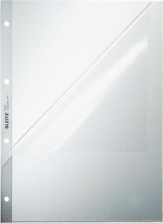 Prospekthüllen Leitz DIN A4 4784, oben/links offen, PP-Folie
0,13mm, Pack 100 Stück