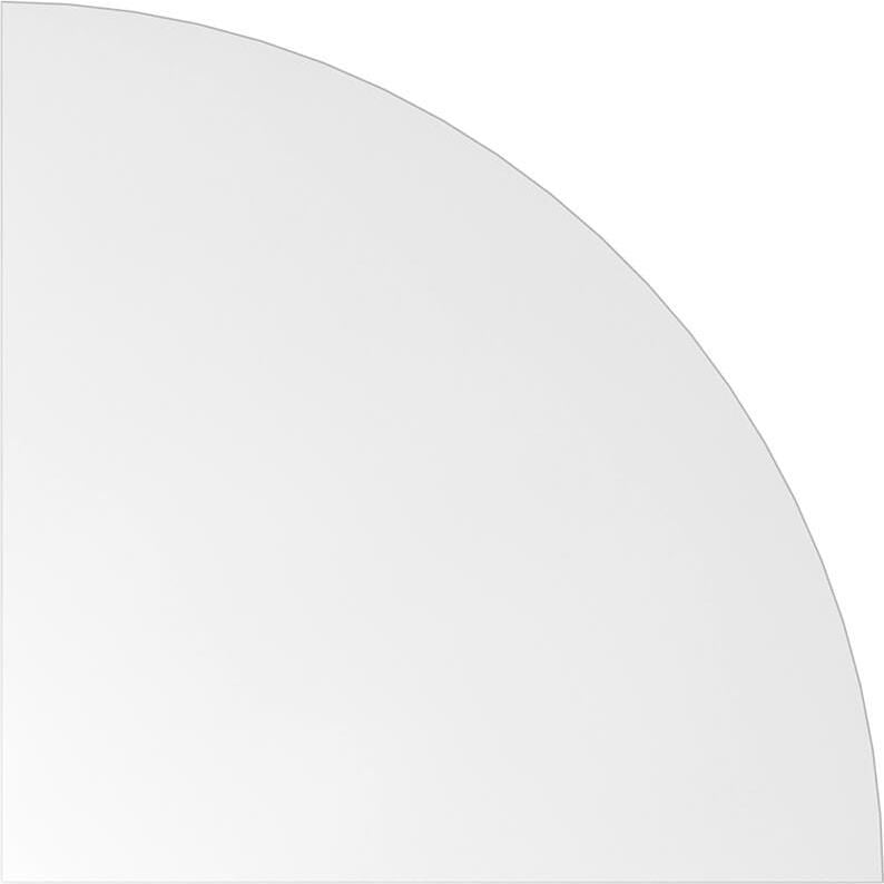 Eckverbindung Hammerbacher HE91, 80x80cm (BxT), Viertelkreis, weiß