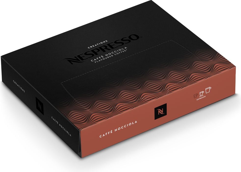 Kaffeekapseln Nespresso Caffè Nocciola, 50 Kapseln à 5,08g, für Nespresso
Kaffeemaschinen, kostenlose Rücksendung der verwendeten Kapseln an Nespresso