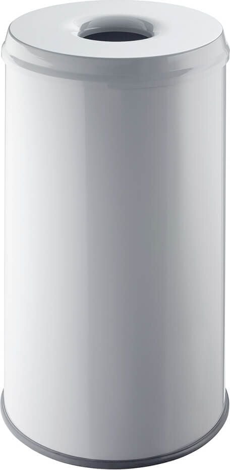 Sicherheitspapierkorb Helit the guardian H2515882, 50 Liter, Stahlblech, schwer entflammbar,
flammhemmender Löschkopf, lichtgrau, hellgrau
