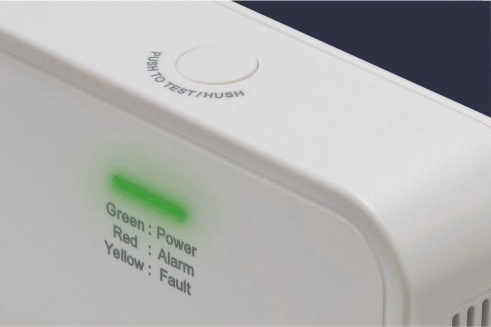 Kohlenmonoxid-Warnmelder Abus COWM370, mit Alarmfunktion, elektronischer Sensor,
weiß