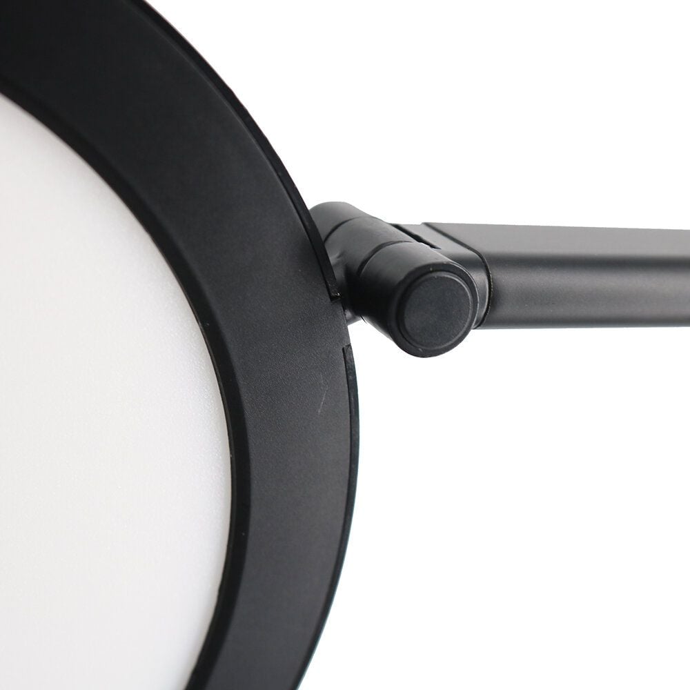 LED-Schreibtischleuchten Unilux OMEGA 400202315/400202316, 12 W, LED (neutralweiß), 166lm/W, dreifache Gelenkverbindung, Standfuß, schwarz