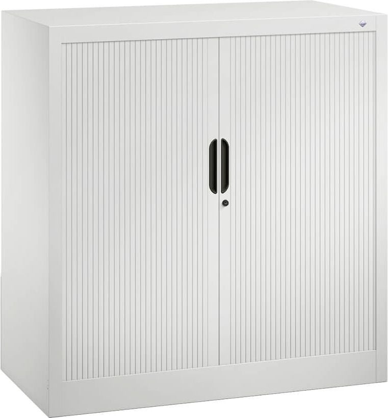 Aktenschrank CP Omnispace 3242-00, 100x103x42cm (BxHxT), 2 Querrollläden,
2 Fachböden, 2 Ordnerhöhen + 1 Restfach, hellgrau