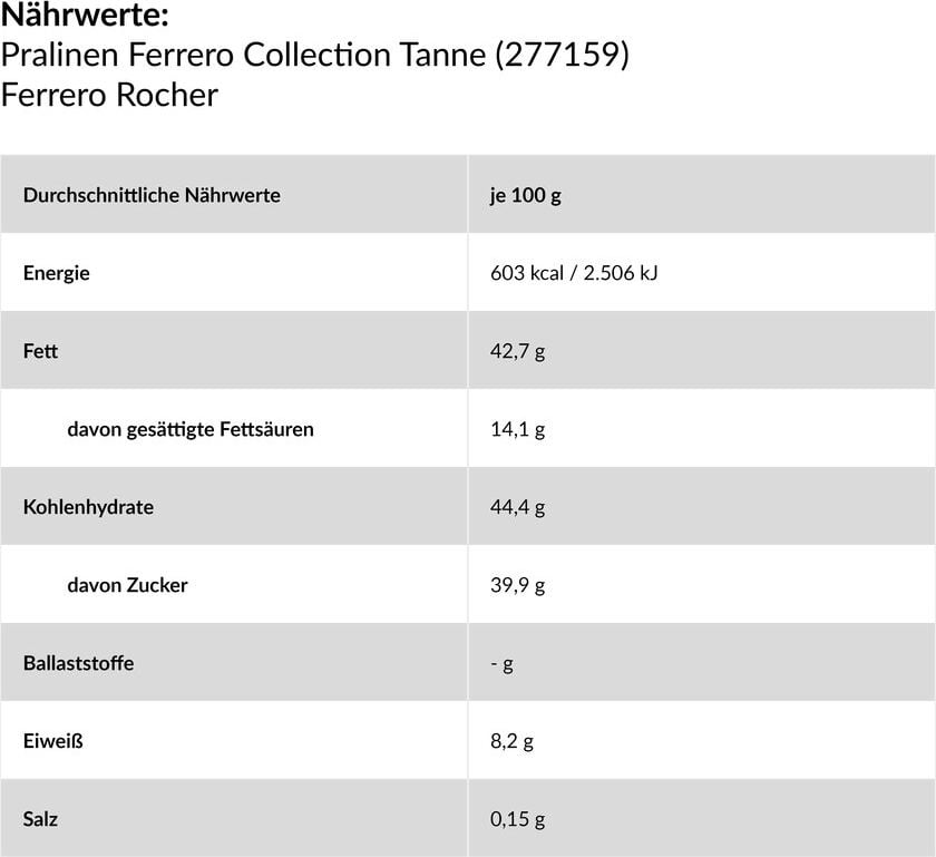 Weihnachts-Pralinen Ferrero Collection Tanne, 129g