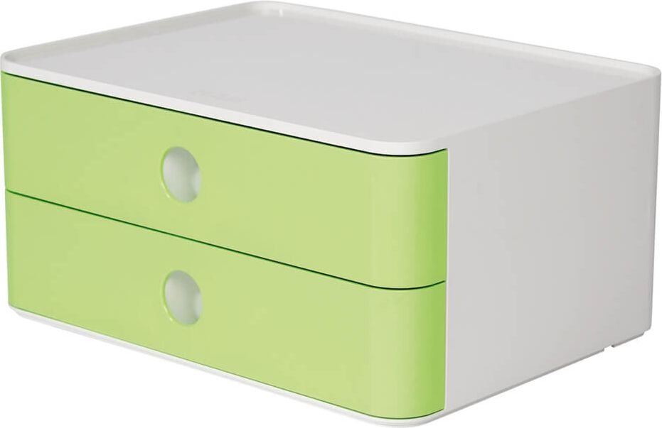 Schubladenbox HAN SMART-BOX ALLISON 1120, für A5, 2 geschlossene Schubladen, ABS-Kunststoff, hellgrün