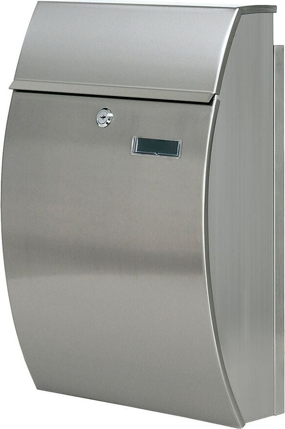 Briefkasten V-Part Tian, 485x325x150mm(HxBxT), mit Namensschild,
Edelstahl matt
