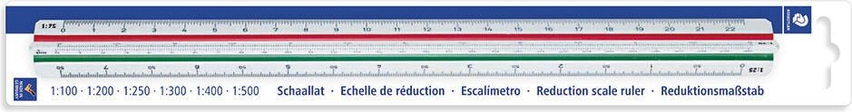 Dreikantmaßstäbe Staedtler 561 98-4BK, Teilung: Architekt 4, 30cm