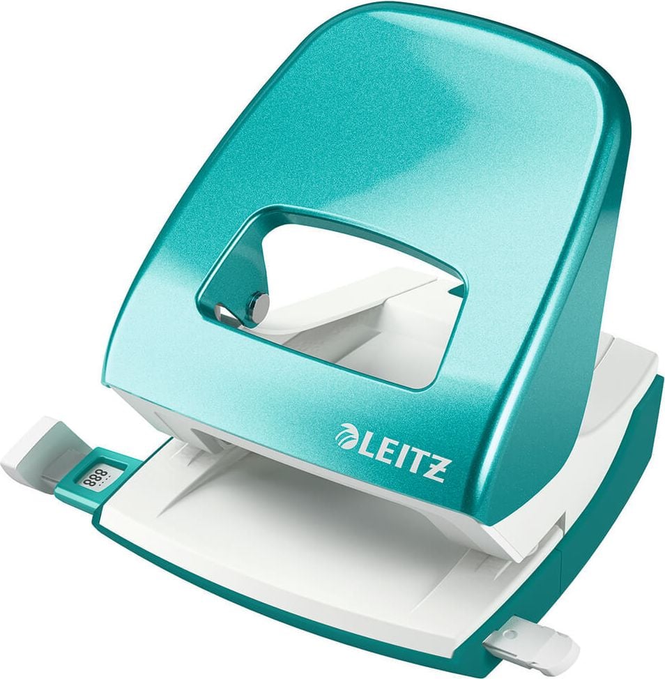 Locher Leitz New NeXXt 5008 WOW, ca. 30 Blatt, Anschlagschiene, türkis