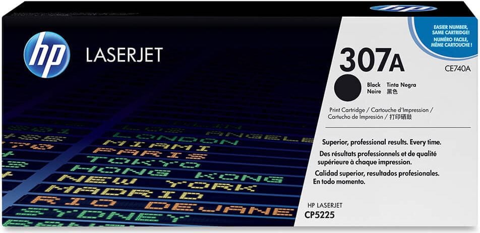HP Lasertoner CE740A Nr. 307A, schwarz, 7.000 Seiten