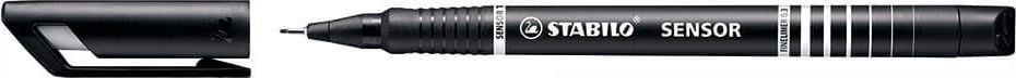 Fineliner STABILO SENSOR fein 189, F, ca. 0,3mm, gefederte Spitze, schwarz