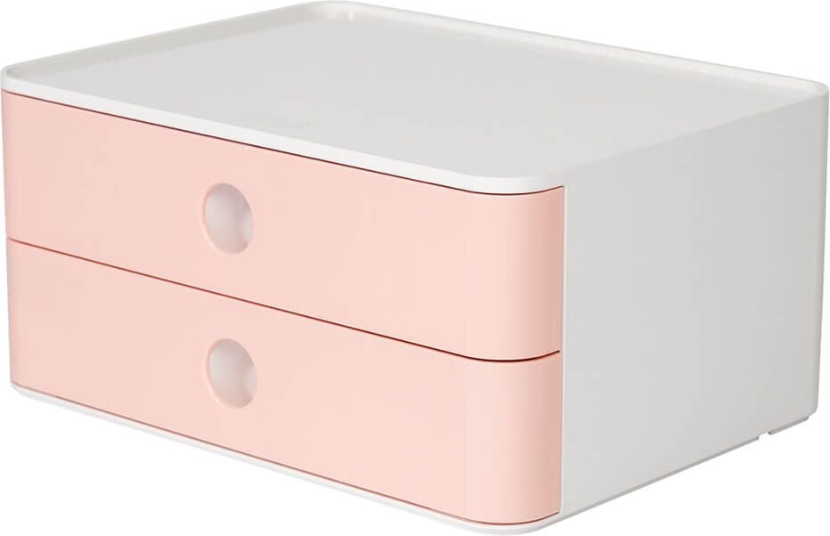 Schubladenbox HAN SMART-BOX ALLISON 1120, für A5, 2 geschlossene Schubladen, ABS-Kunststoff, rosa