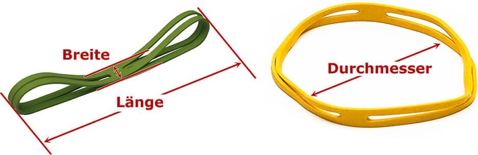Gummibänder Läufer 59078, X-Band, 250x25mm/160mm Durchmesser, bunt
sortiert, Pack 500g