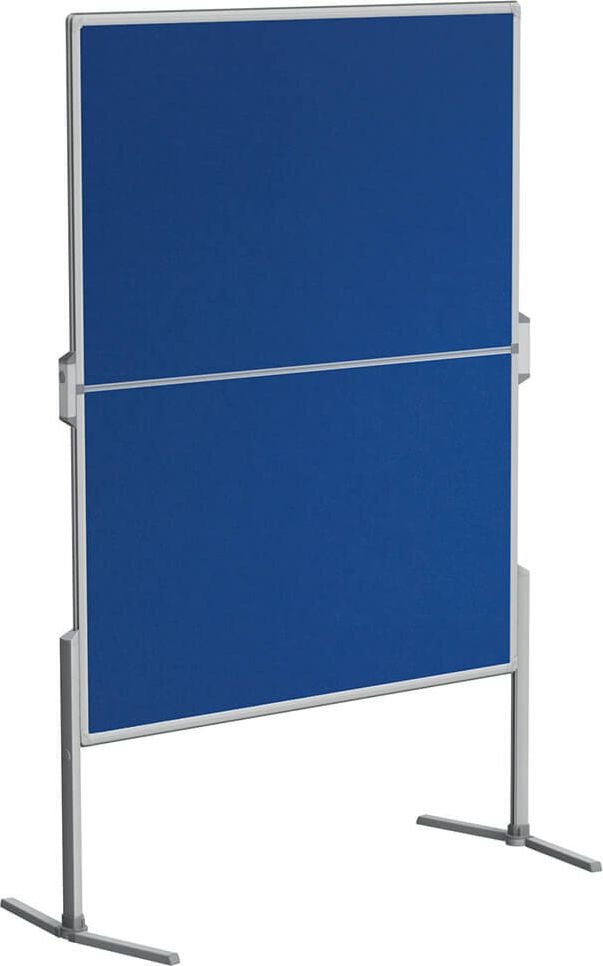 Moderationstafeln Franken PRO MT884303, Tafel: 150x120cm (HxB), klappbar, pinnbarer
Filz blau, Standbeine mit klappbarem Fuß, blau