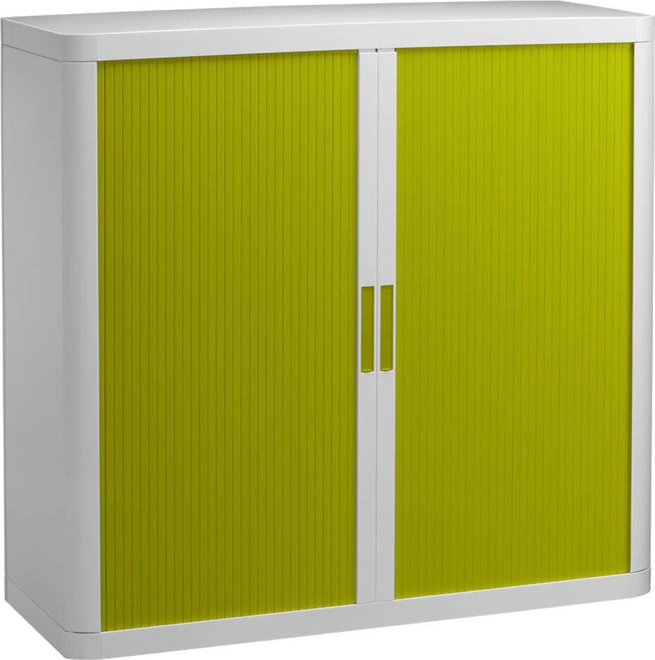 Aktenschrank easyOffice by Paperflow, 110x104x41,5cm (BxHxT), 2 Rollläden, 2
Fachböden, Korpus weiß/Rollläden farbig, anthrazit