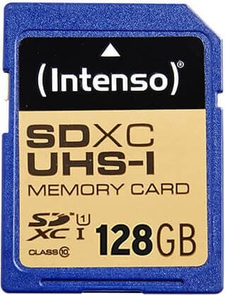 SDXC-Speicherkarten Intenso UHS-I Premium 3421491, Class 10/U1, 128GB